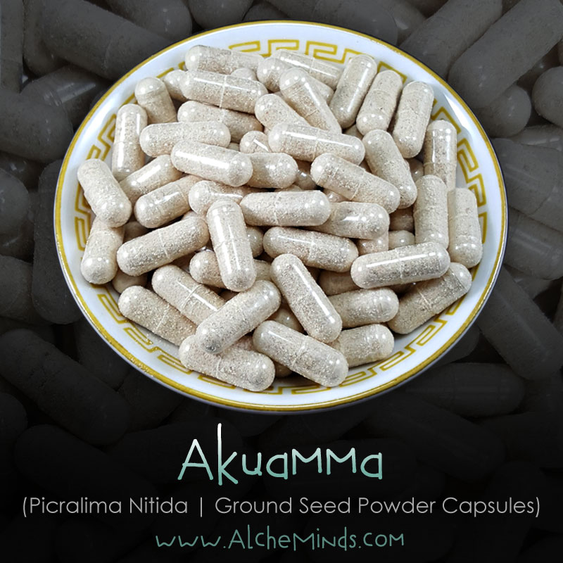 Akuamma (Picralima Nitida) Seed Powder Capsules Kratom Alternatives